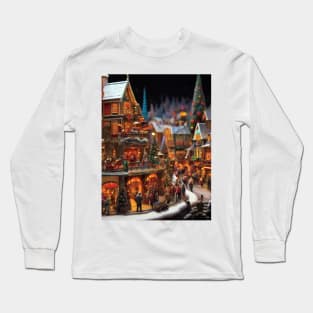 Christmas Village Long Sleeve T-Shirt